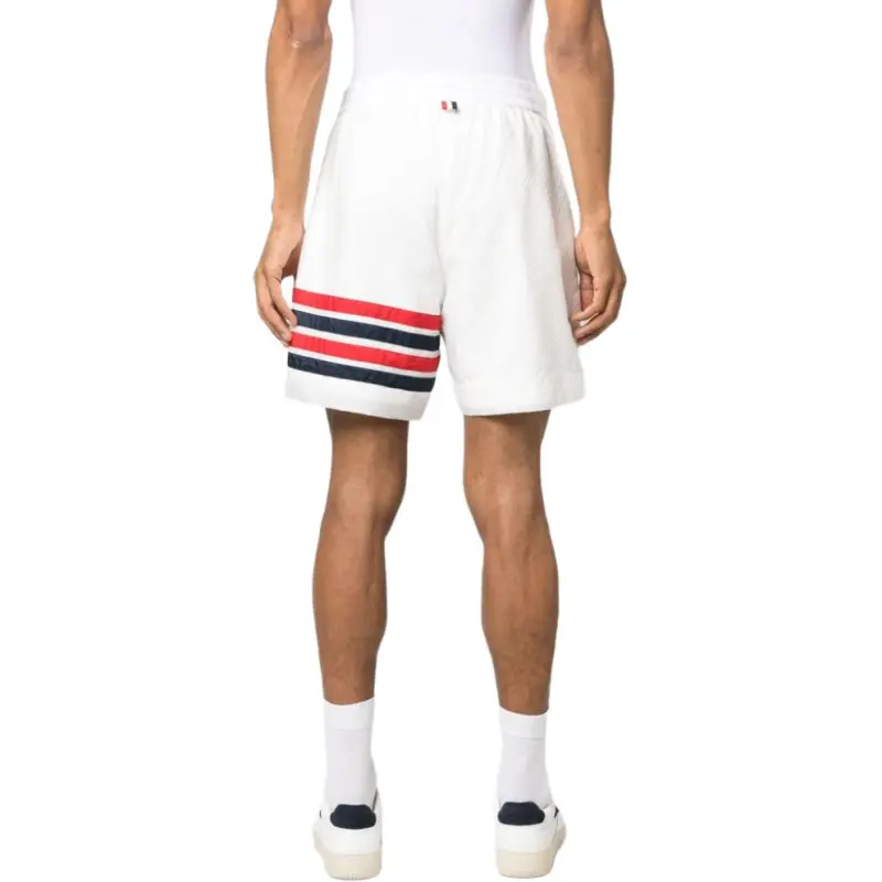 THOM BROWNE 4 Bar Stripe Ripstop Shorts-3