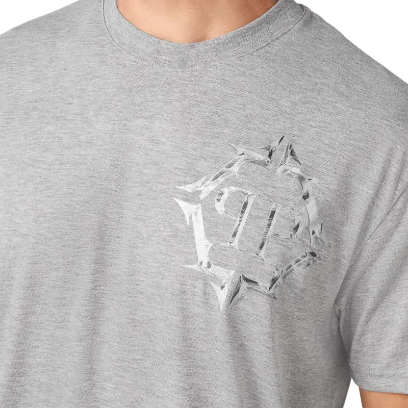 PHILIPP PLEIN Chrome Logo print T shirt-4