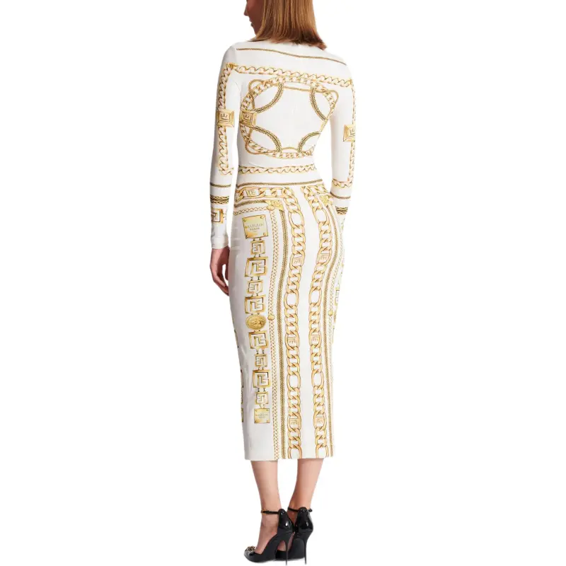 BALMAIN Graphic print Bodycon Dress-2