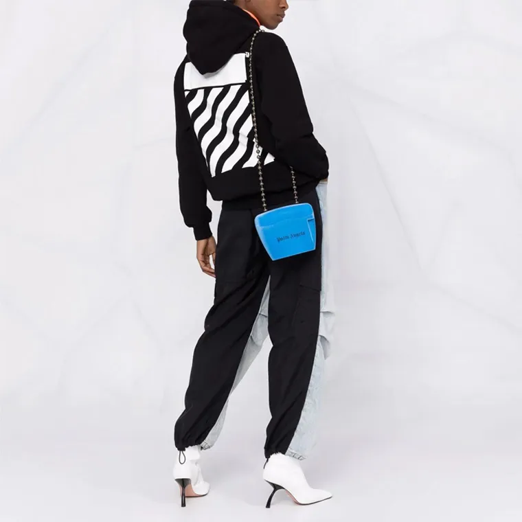 OFF WHITE Diag Regular Hoodie Black/White-2