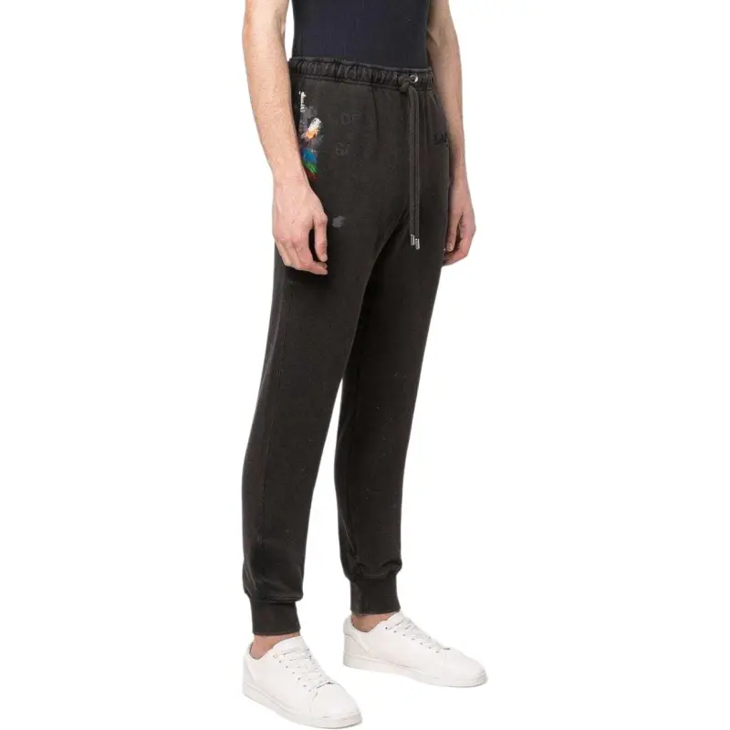 Lanvin SS22 Knitted Sports Pants Unisex Black-4