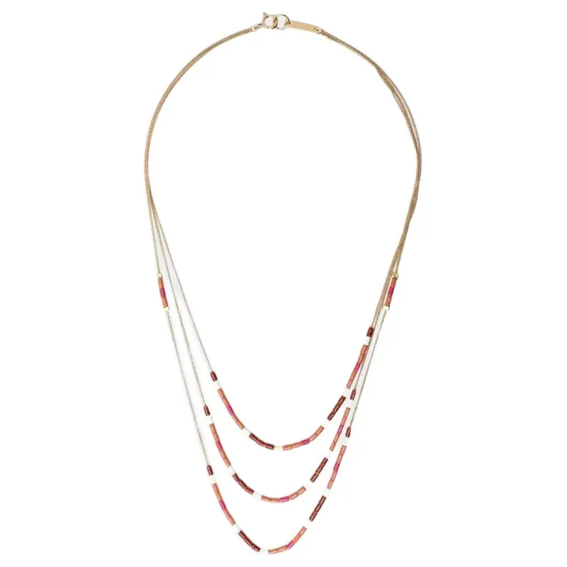 ISABEL MARANT ETOILE Bead detail Layered Necklace-1