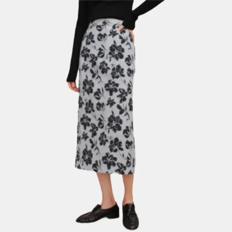 Orange Desire Casual Long Skirts Women's Sea Salt Dusty Blue-2