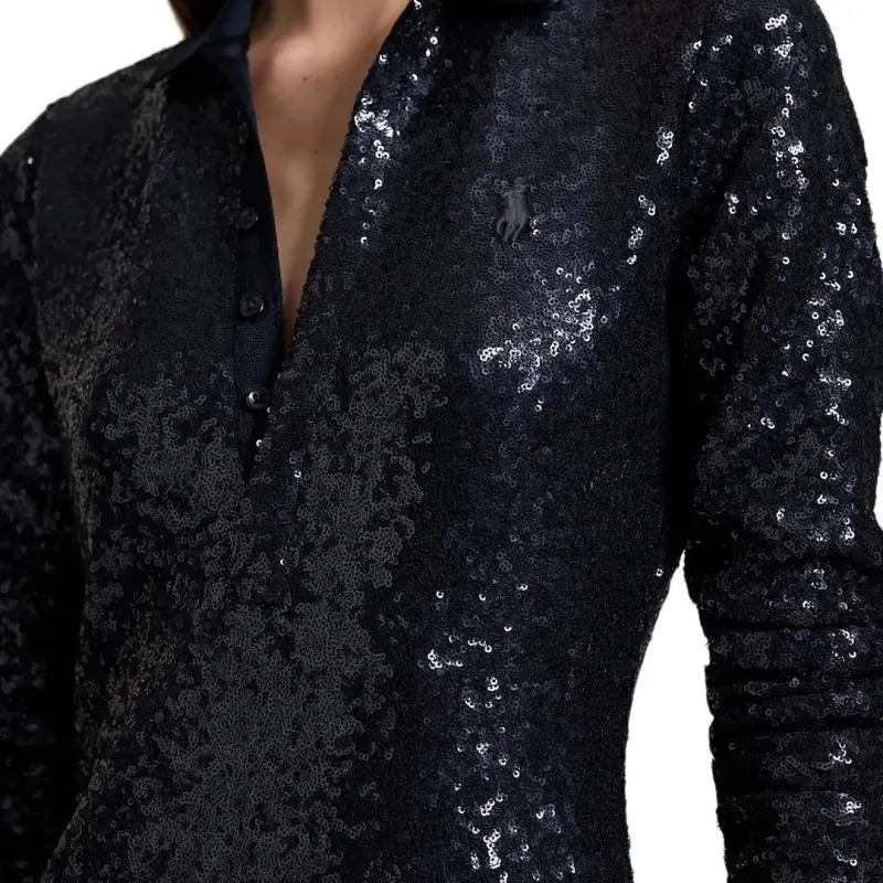 Polo Ralph Lauren Sequined Stretch Dress-4
