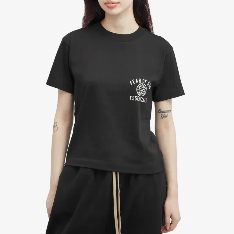 Fear Of God Essentials Women's Tri Blend Crewneck Tee FW24 Black-3