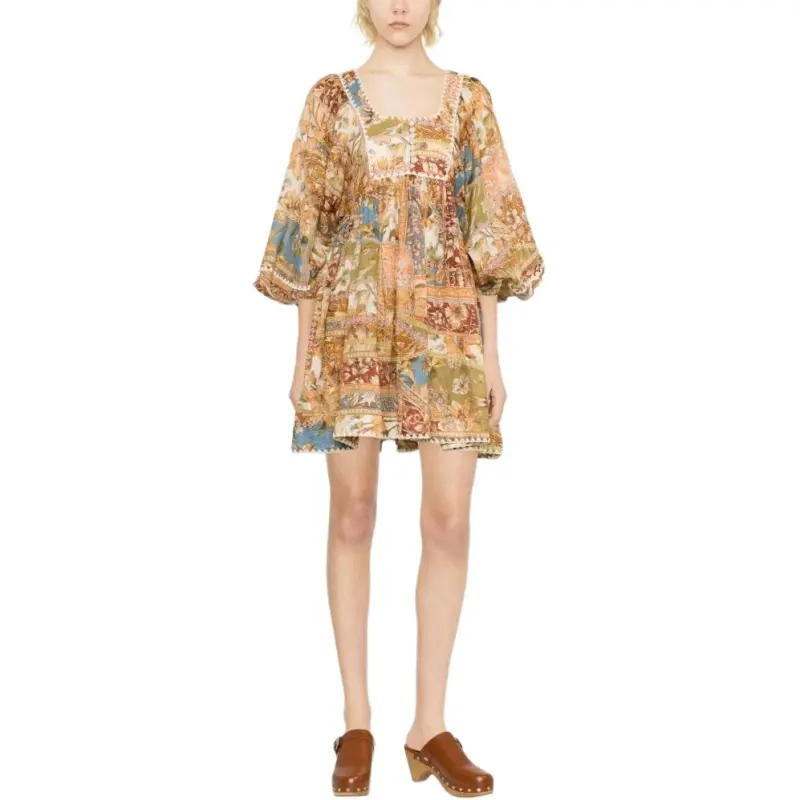 Zimmermann Long-Sleeved Dresses Women's Multicolor-1