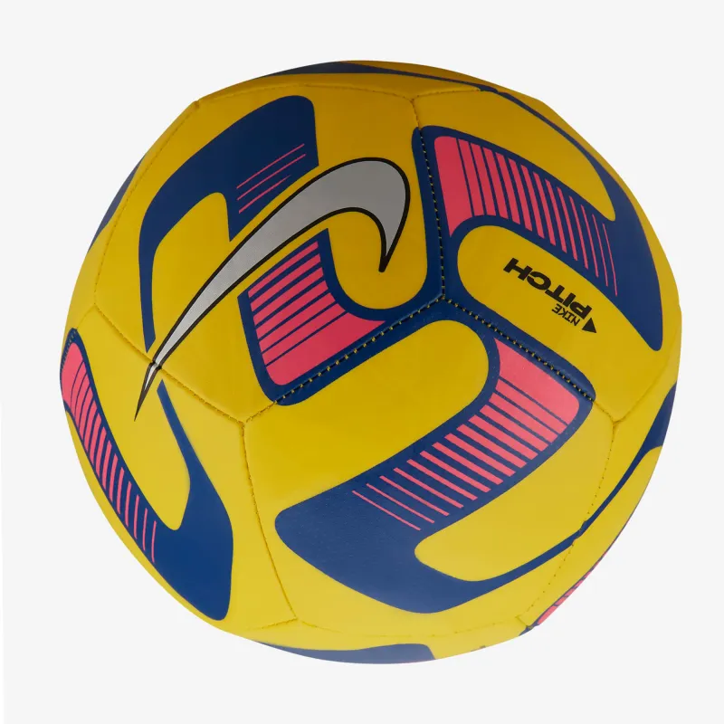 Nike Size 5 Ball Soccer PVC Hand Stitched Soccer Ball Unisex Yellow, Old Royal, Metal Silver-3