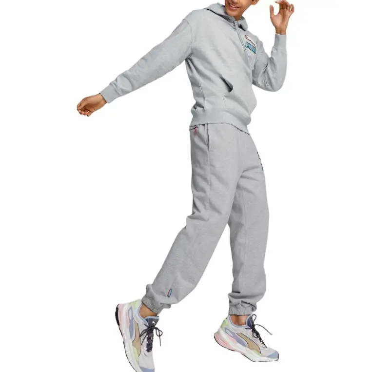 PUMA Casual Pants Men Gray-2