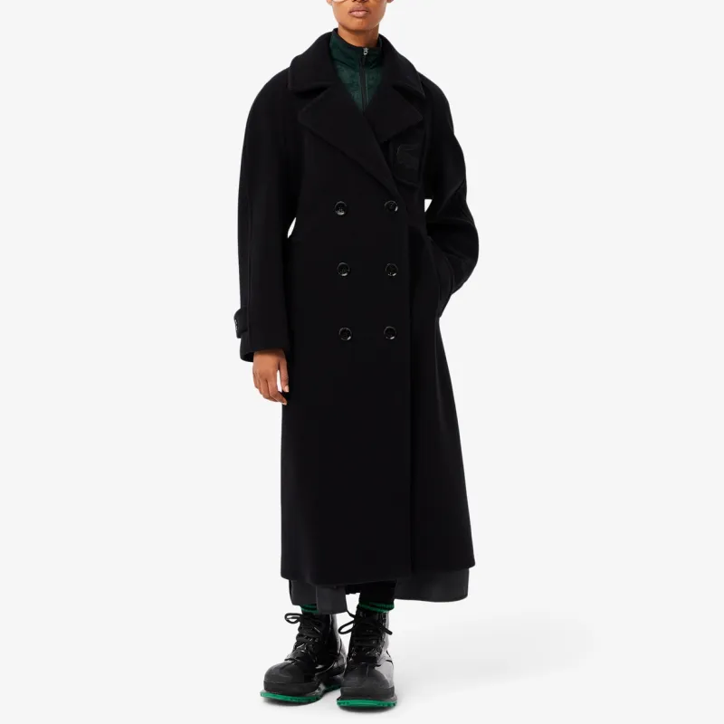 LACOSTE Classic Belted Trench Coat-2