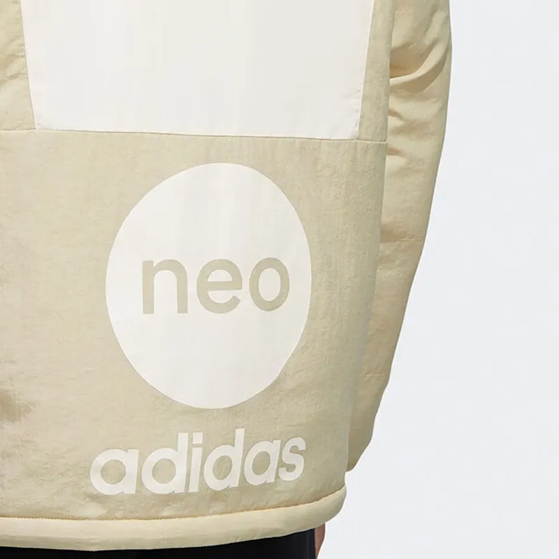 Adidas Neo Puffer Jackets Men Beige-4