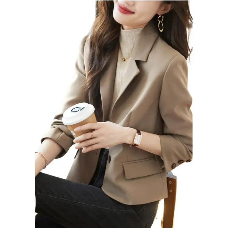 Mo Han Yi Mei Business Suit Women's Gray Coffee-3
