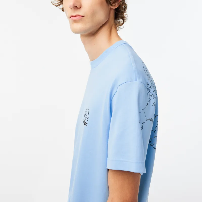 LACOSTE T Shirts Men Sky Blue-4