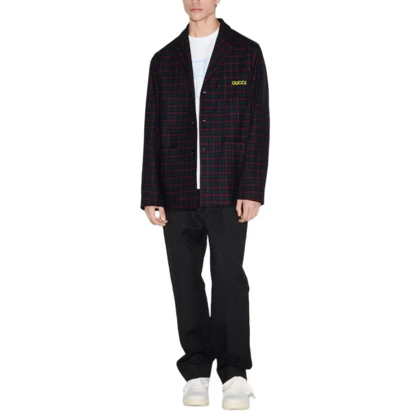 GUCCI Business Suits Coats Men's Red-2