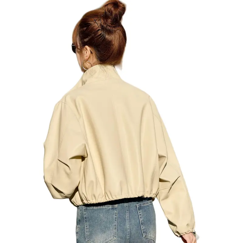 Yi Mengyuan Leather Jacket Women's-7