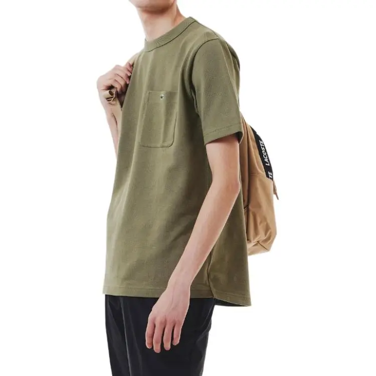 LACOSTE T Shirts Men Olive-3