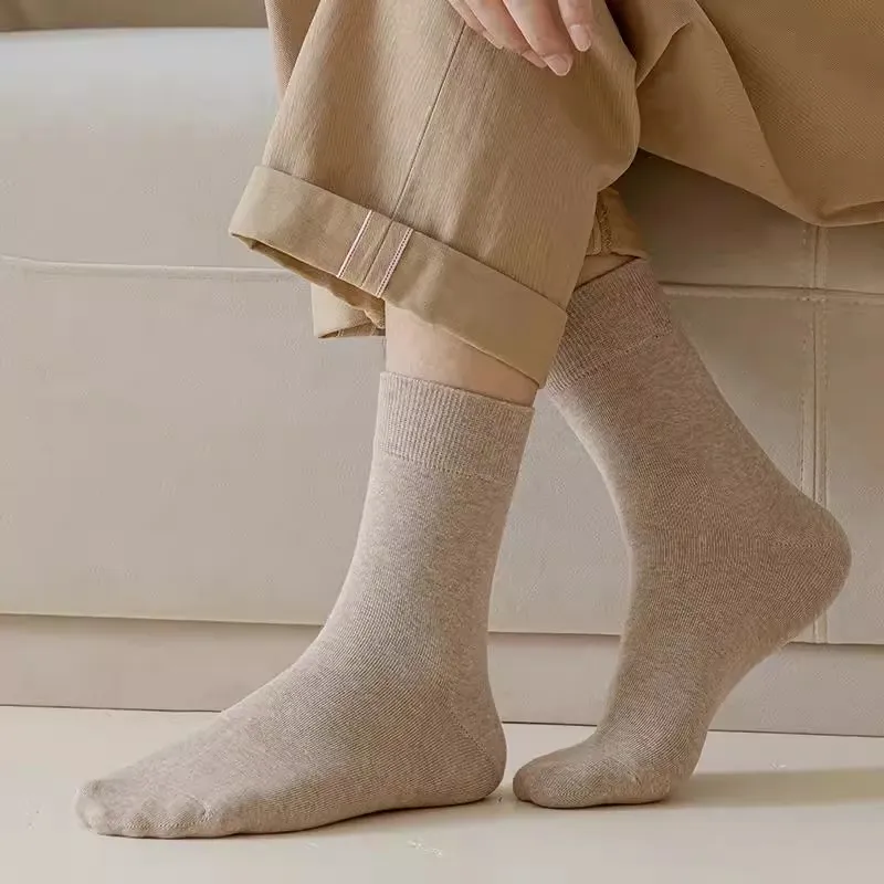 FIRS Mid Calf Socks Men's Shopping Bag 4 Pack-3