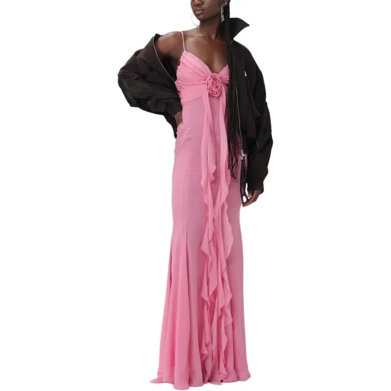 Blumarine SS24 Slip Dresses Women's Rose Pink-5