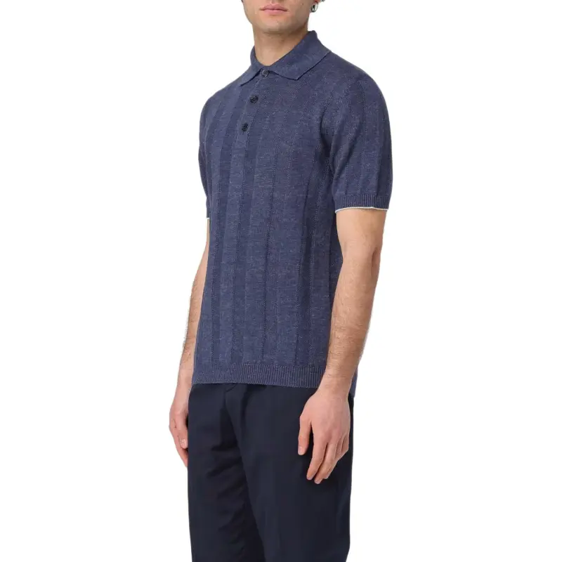 Brunello Cucinelli Ribbed Knit Polo-3