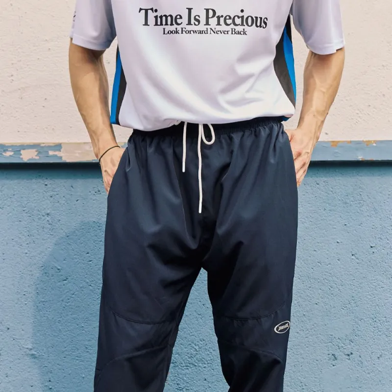 LUSHISI Casual Pants Unisex Navy Blue-3
