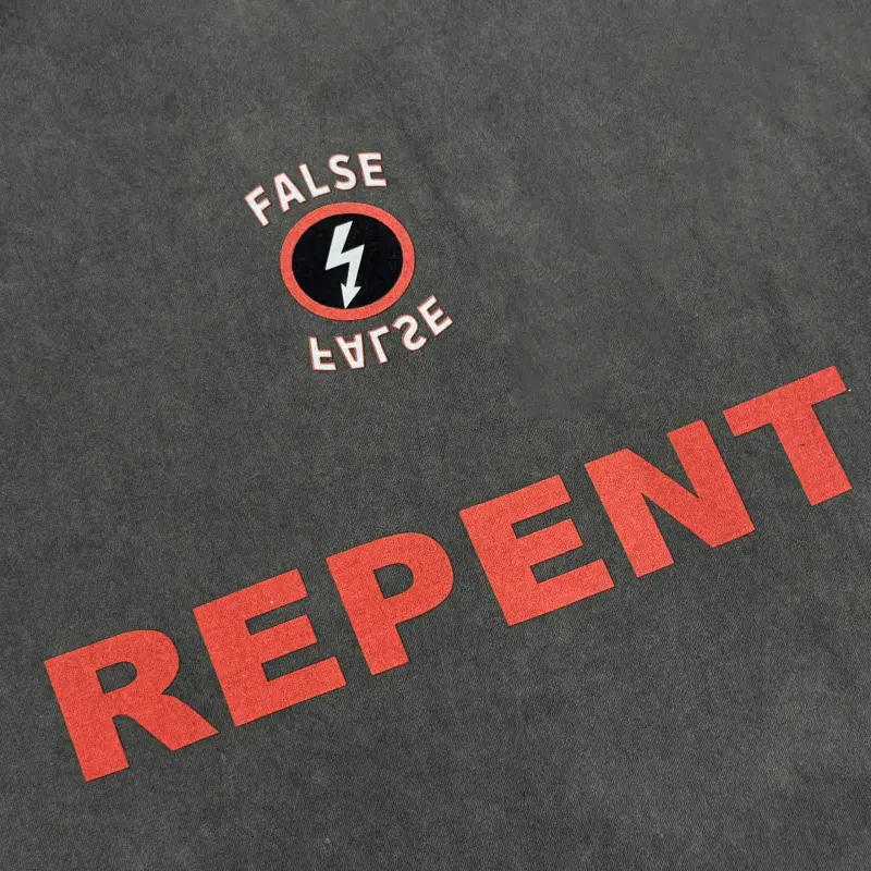 False Perception T Shirt Unisex Washed Gray-4
