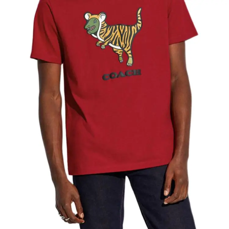 COACH T-Shirts Men Red-4