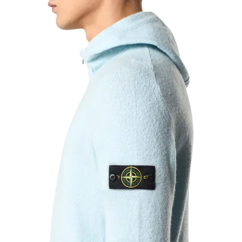 STONE ISLAND Wool Zip Hoodie-5