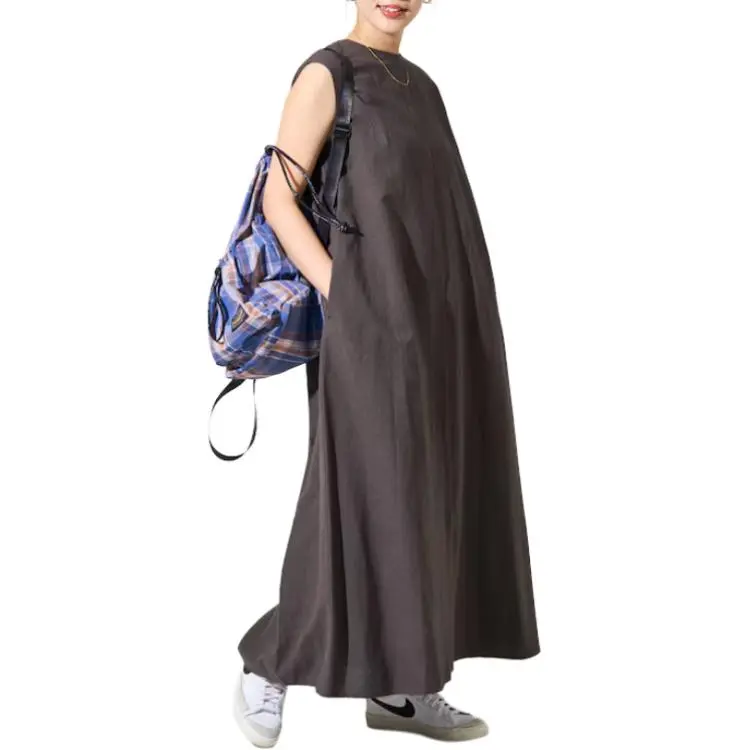 FREAK'S STORE Sleeveless Dress Women's Charcoal Gray-5