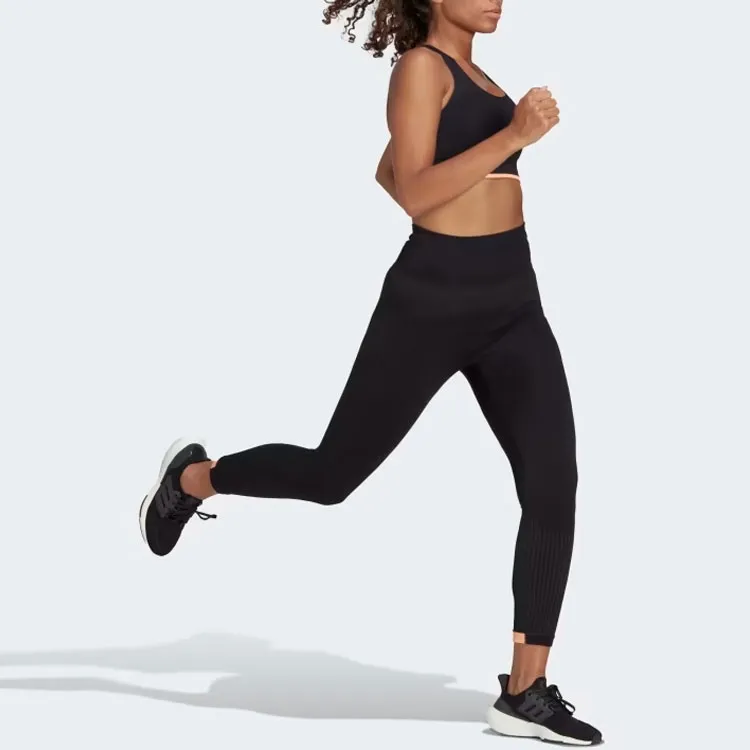Adidas Aeroknit Winter Running Long Leggings Leggings Women's Black-1
