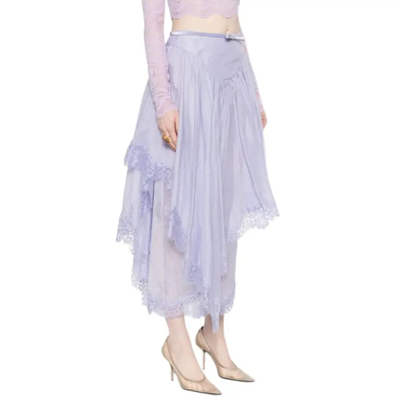 Zimmermann Crush Lace Midi Skirt-3