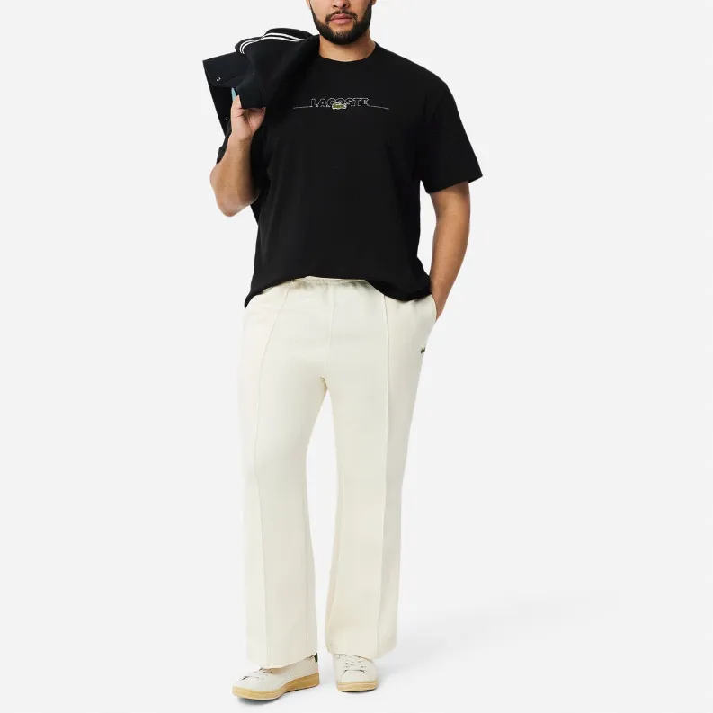 LACOSTE Logo embroidered T shirt-4