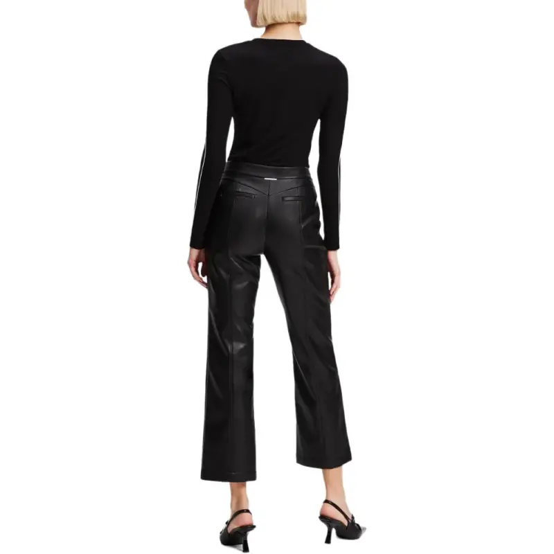 KARL LAGERFELD / Karl Lagerfeld Jeans Faux leather Cropped Trousers-3