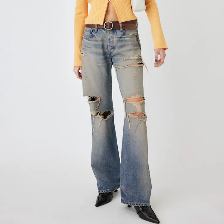 MOUSSY Jeans Women's Light Blue-4
