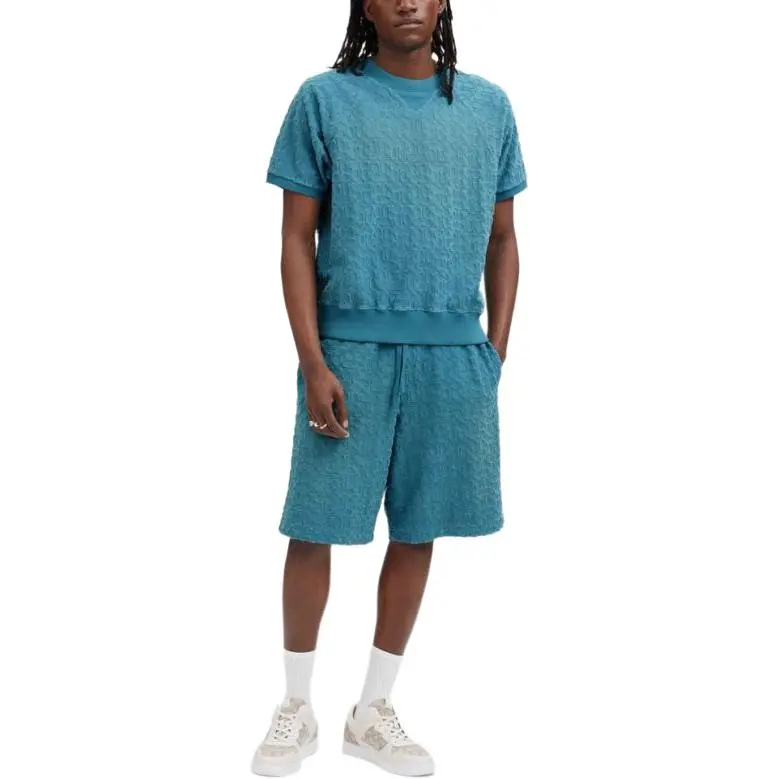 COACH SS23 Casual Shorts Unisex Light Blue-2