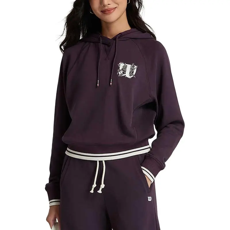Wilson SIDELINE Sweatshirt Women's Plum Red-3