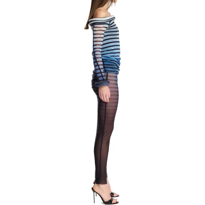 Jean Paul Gaultier The Long 3D Striped Dress-2