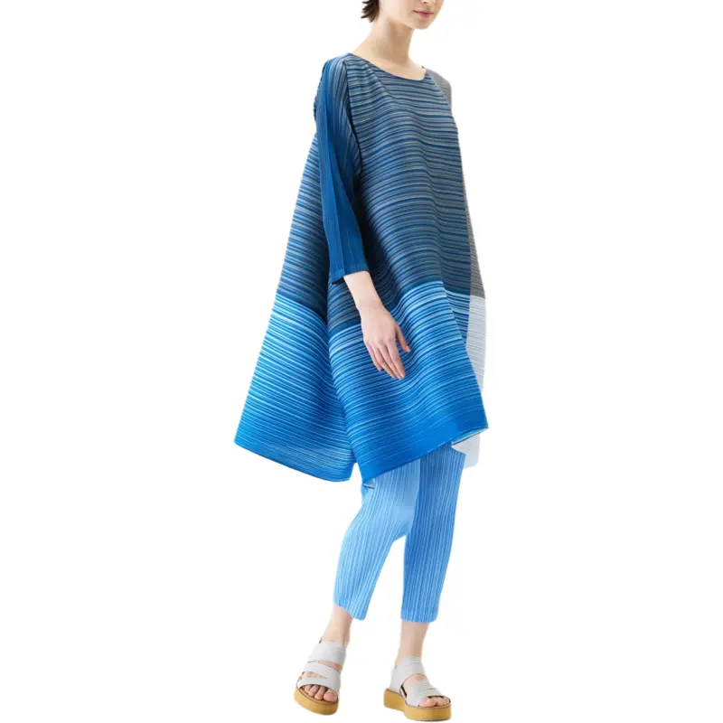PLEATS PLEASE ISSEY MIYAKE Long Sleeved Dresses Women's Multicolor-5
