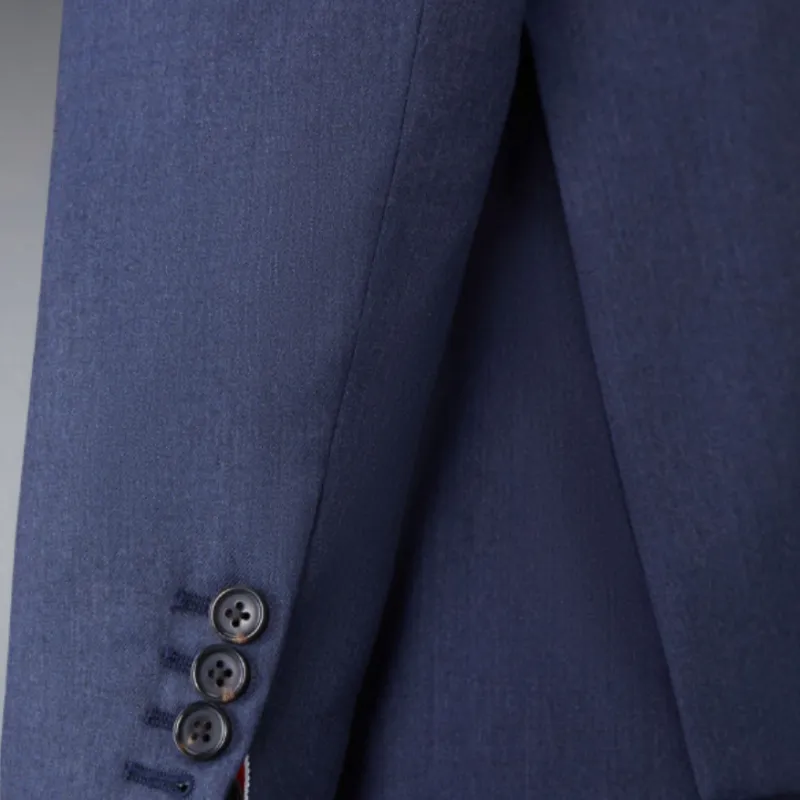 THOM BROWNE Single Breasted Long Sleeved Blazer-4