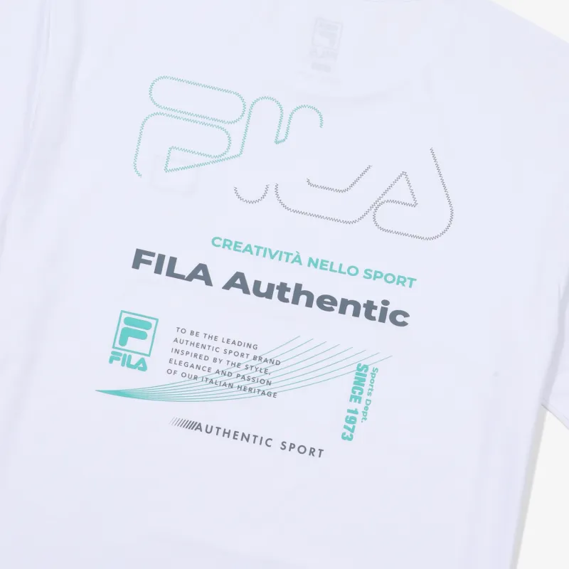 FILA T Shirts Men White-3