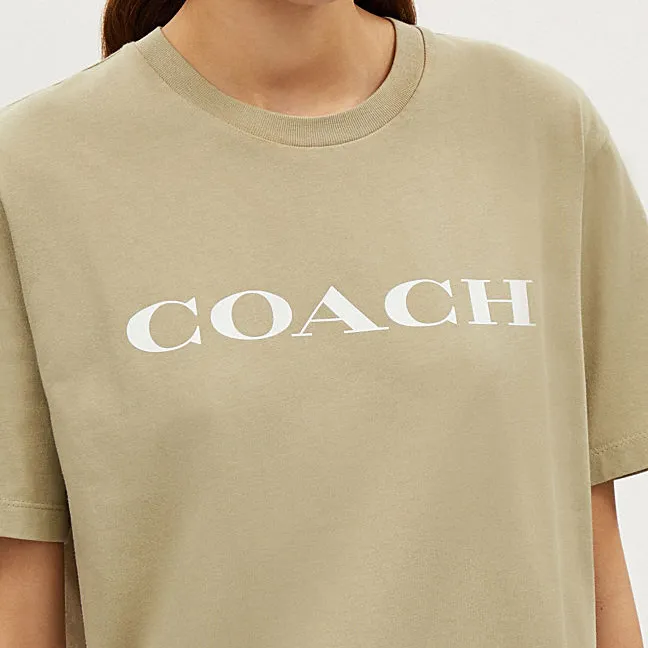 COACH T Shirt Women's Gray Green-3
