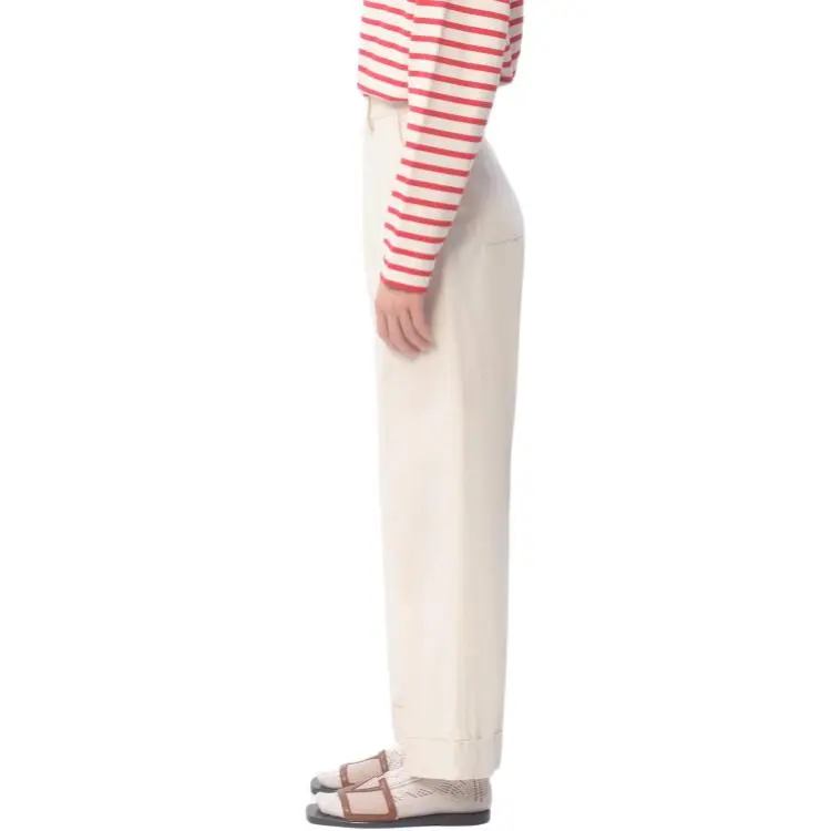 Valentino Pleat Detailed Wide Leg Pants-5