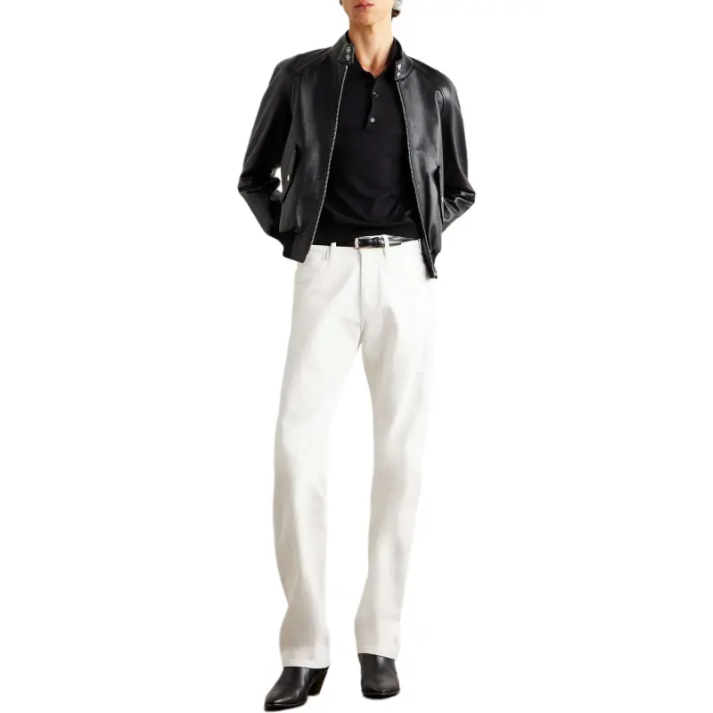 CELINE Zipped Blouson Jacket In Soft Lambskin-3