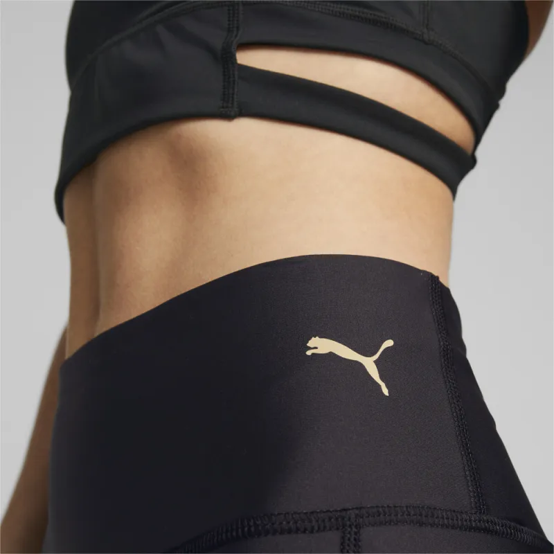 PUMA Fit Eversculpt Logo High Waisted 7/8 Tight Sports Pants Women's Black-4