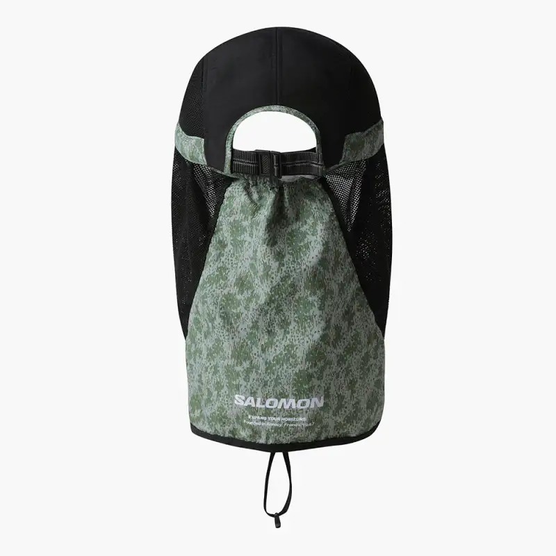 SALOMON Nylon Sun Protection Hats Unisex Black-3