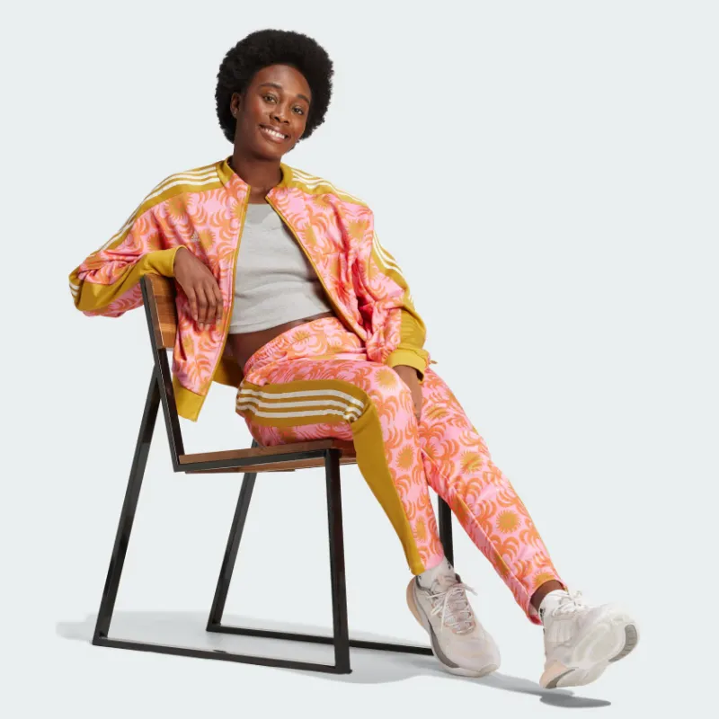 Adidas Jackets Coats Women's Half Pink/Half Sunrise Orange-3