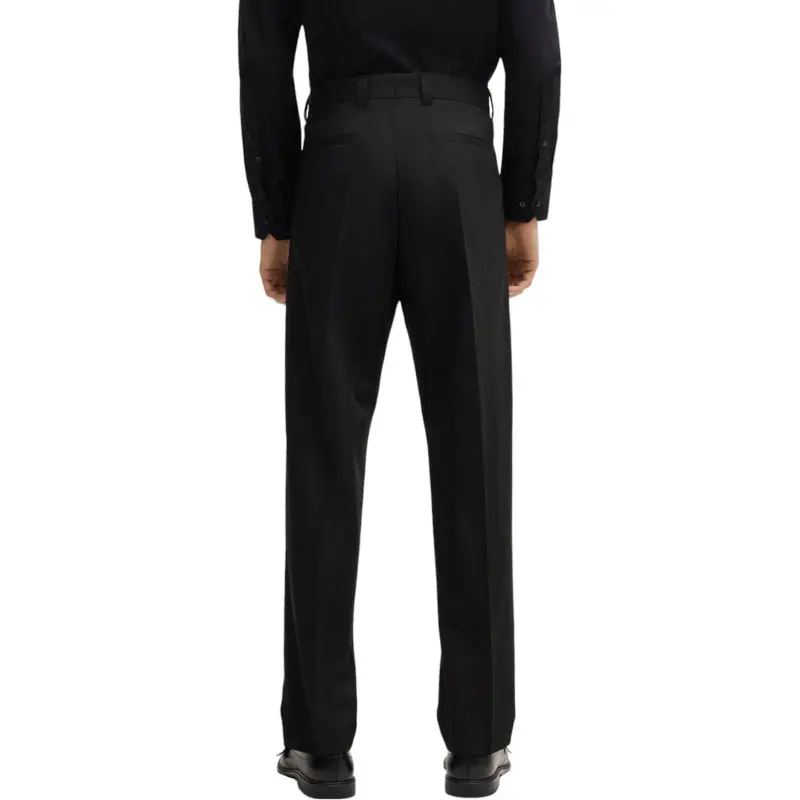 HUGO BOSS SS24 Regular Fit Suit In Performance Stretch Cloth Business Suit Men's Black-6