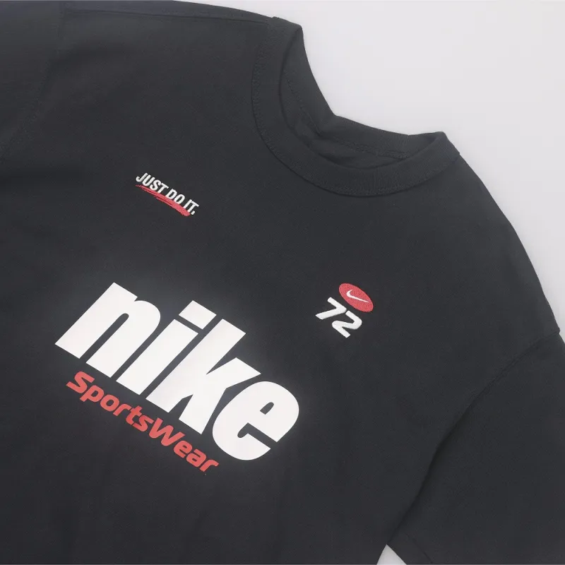 Nike Sportswear Essentials Series T Shirt Men's Gray Black-4