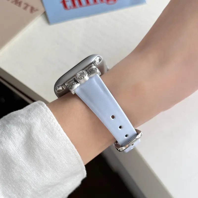 Wei Xin Apple Compatibility Watch Band Cowhide Leather Material-19