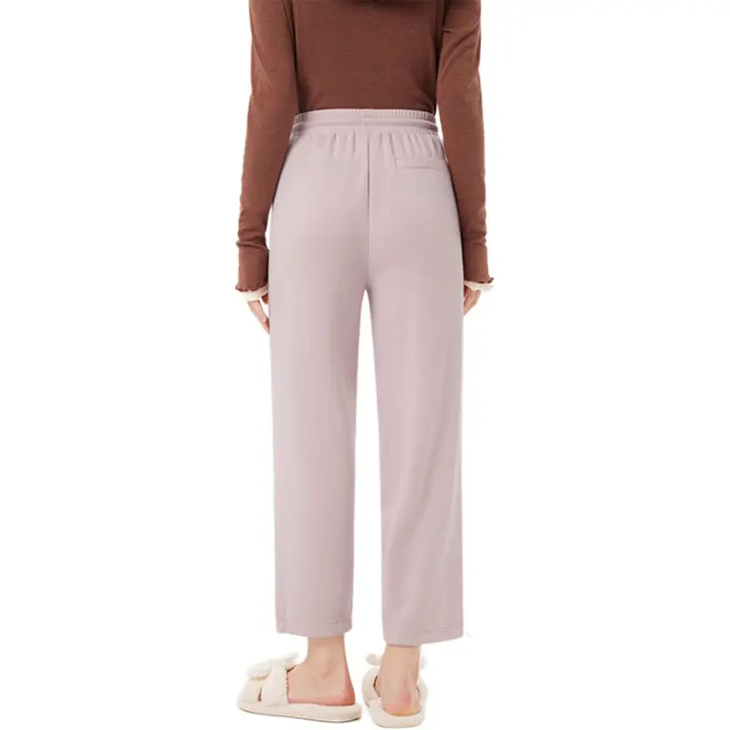 Hush Puppies Casual Pants Women's Leather Pink-1