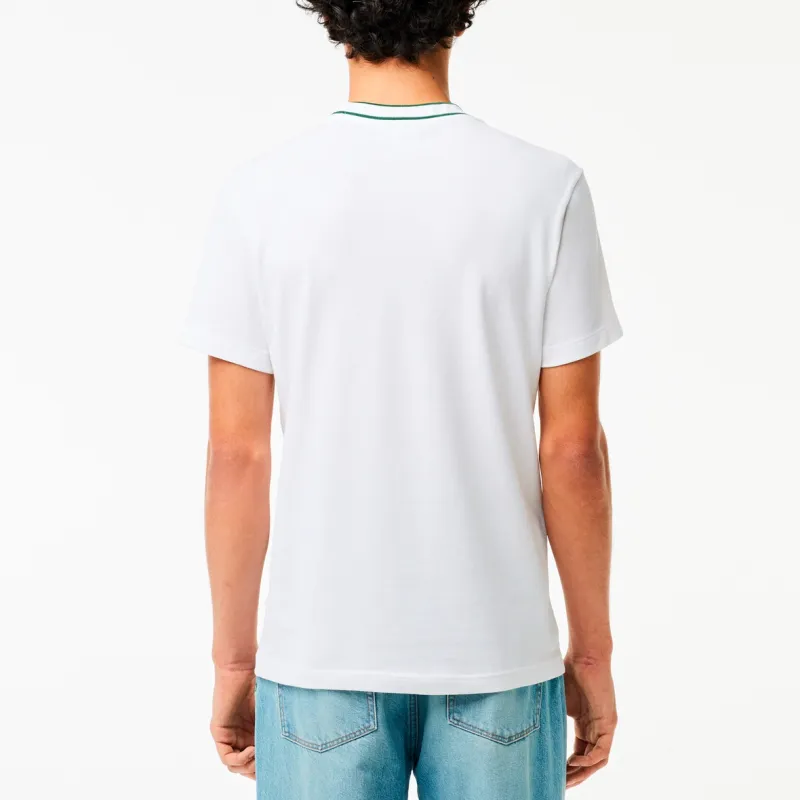 LACOSTE T Shirts Men White-2
