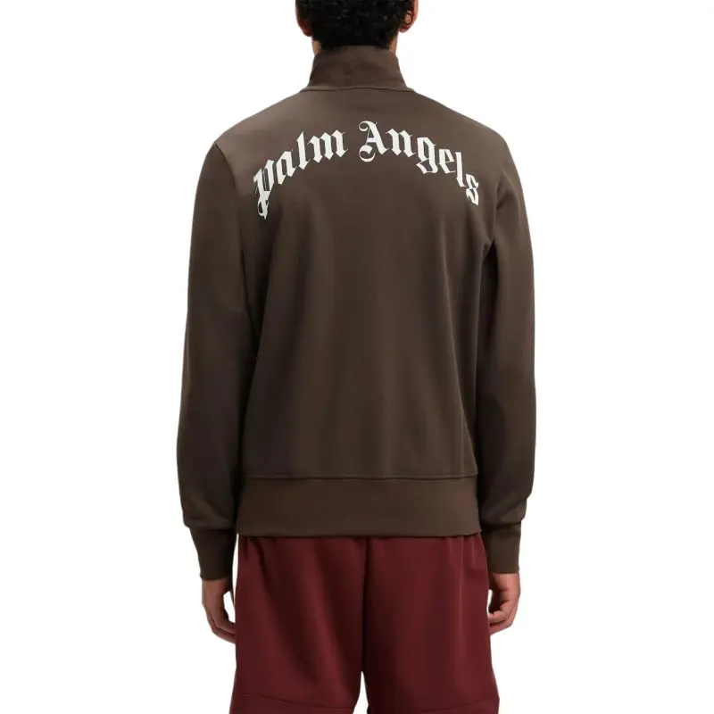 PALM ANGELS Curved Logo Printed Track Jacket-2